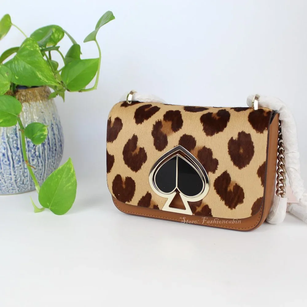 NWT Kate Spade RUNWAY CalfHair Leopard Shoulder Bag